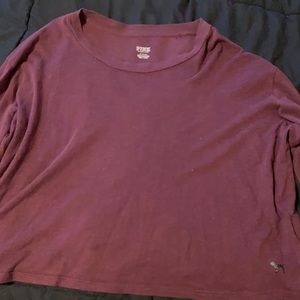 Maroon staple long sleeve